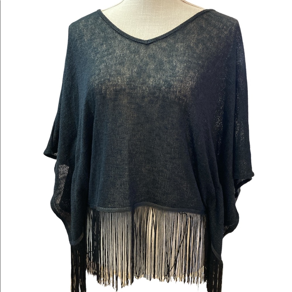 Fio Fio Black Fringe Sweater